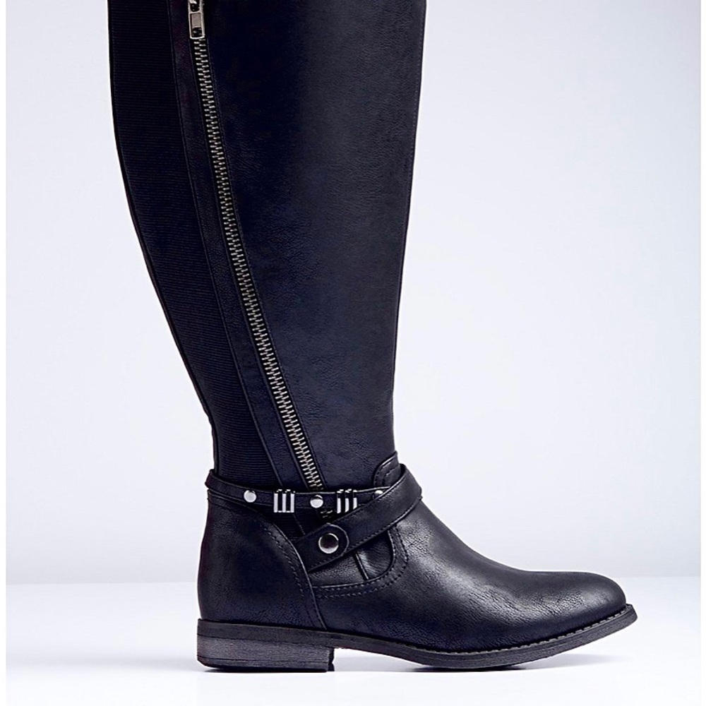 Lane Bryant Double-Zip Riding Boots - Picture 6 of 9